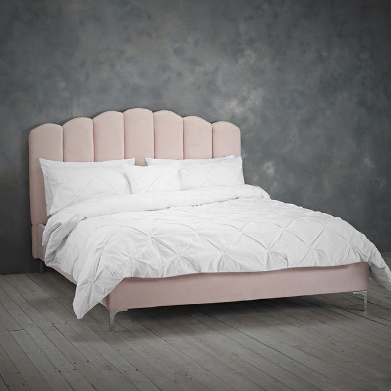 (LPD) Pink, Polyester, Bed Frame by Willow Pink - yofurn