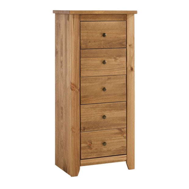 (LPD) Pine, 5 Draw, Chest Drawer by Havana - yofurn