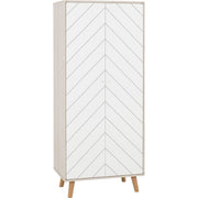 2 Door Wardrobe White by Dixie