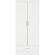 SECONIQUE, Nevada, 2 Door, 1 Draw, Gloss, Wardrobe - yofurn