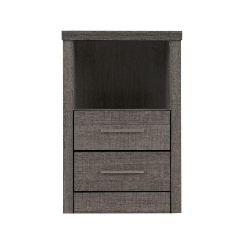 SECONIQUE, Lisbon, 2 Draw, 1 Shelf, Bedside Table - yofurn