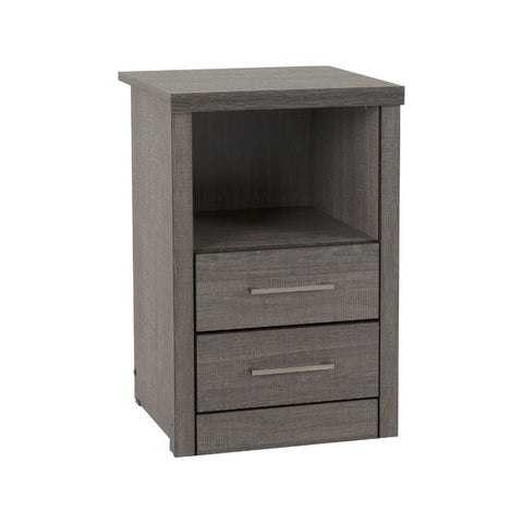 SECONIQUE, Lisbon, 2 Draw, 1 Shelf, Bedside Table - yofurn