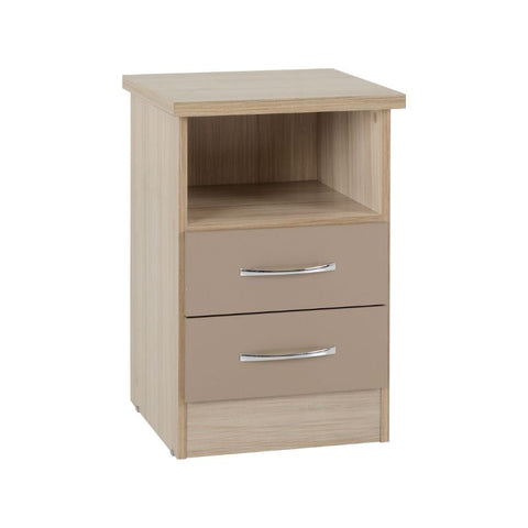 (SECONIQUE) 2 Draw, Bedside Table by Nevada - yofurn